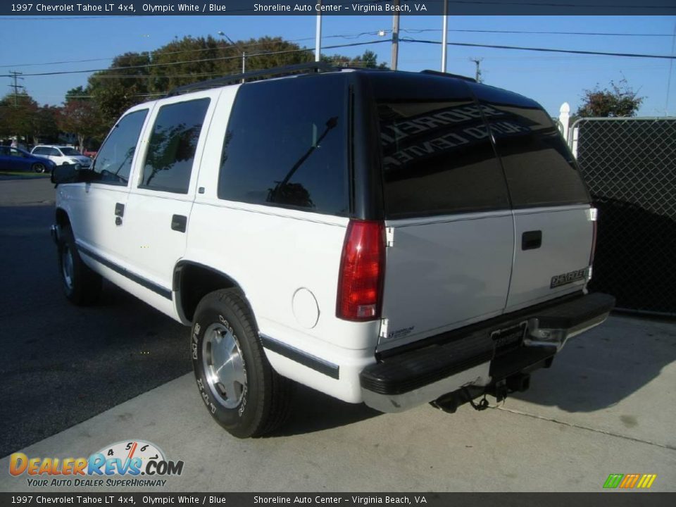 1997 Chevrolet Tahoe LT 4x4 Olympic White / Blue Photo #5