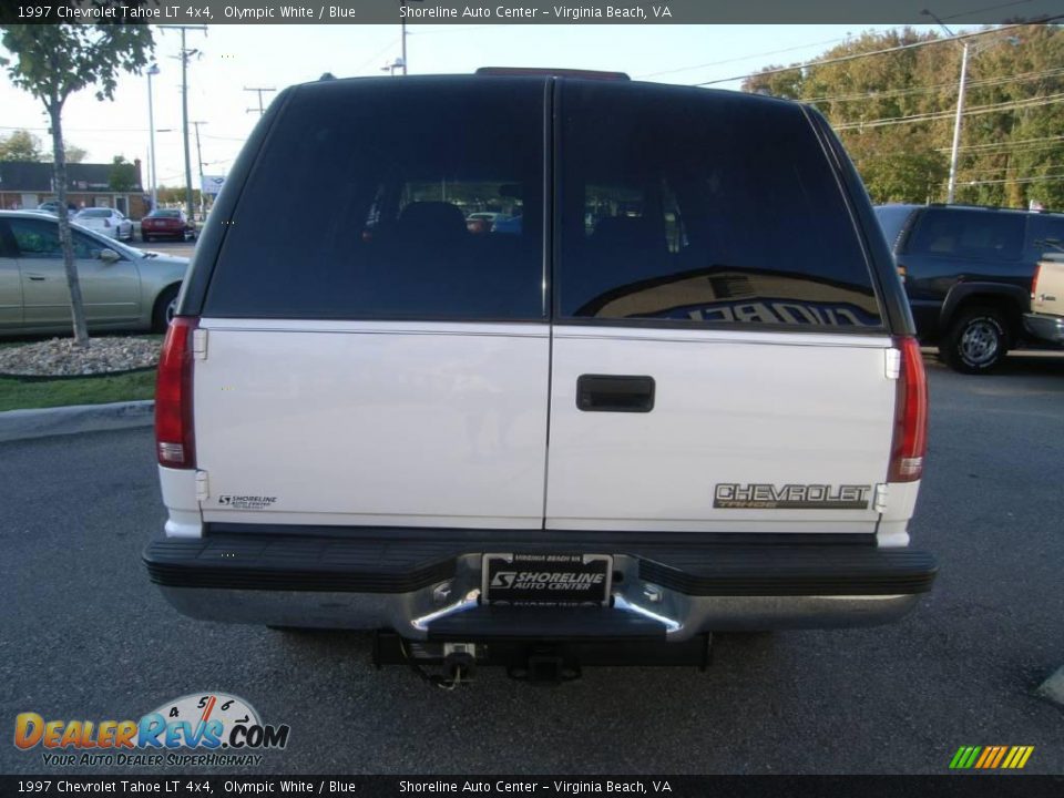 1997 Chevrolet Tahoe LT 4x4 Olympic White / Blue Photo #6