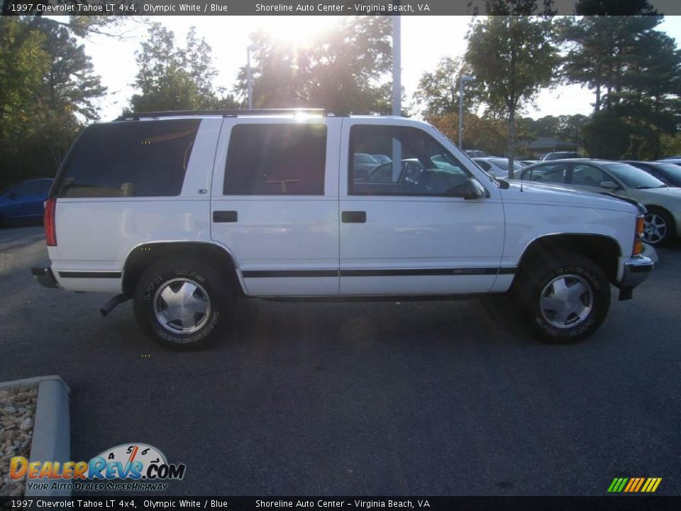 1997 Chevrolet Tahoe LT 4x4 Olympic White / Blue Photo #8