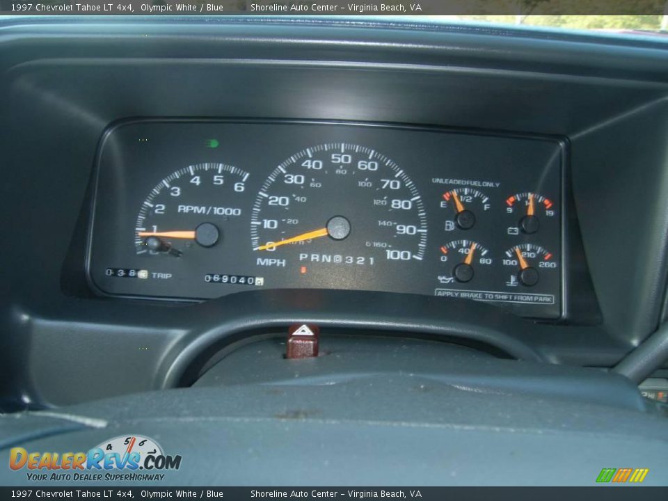 1997 Chevrolet Tahoe LT 4x4 Olympic White / Blue Photo #17