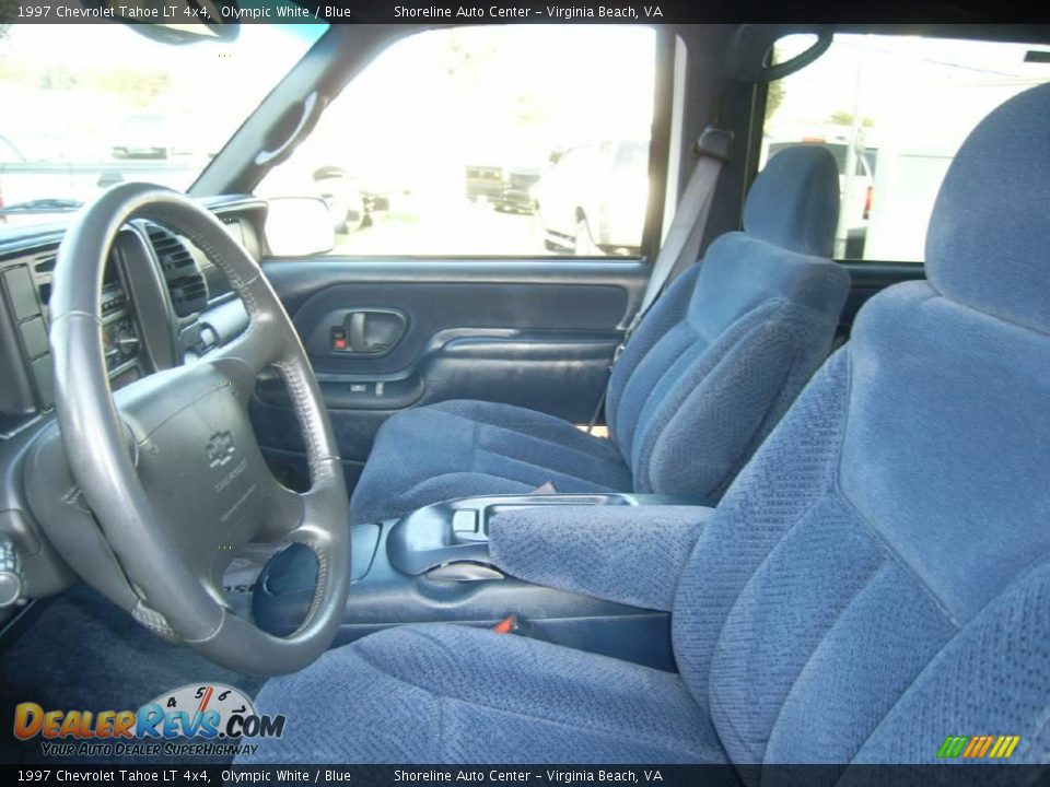 1997 Chevrolet Tahoe LT 4x4 Olympic White / Blue Photo #20