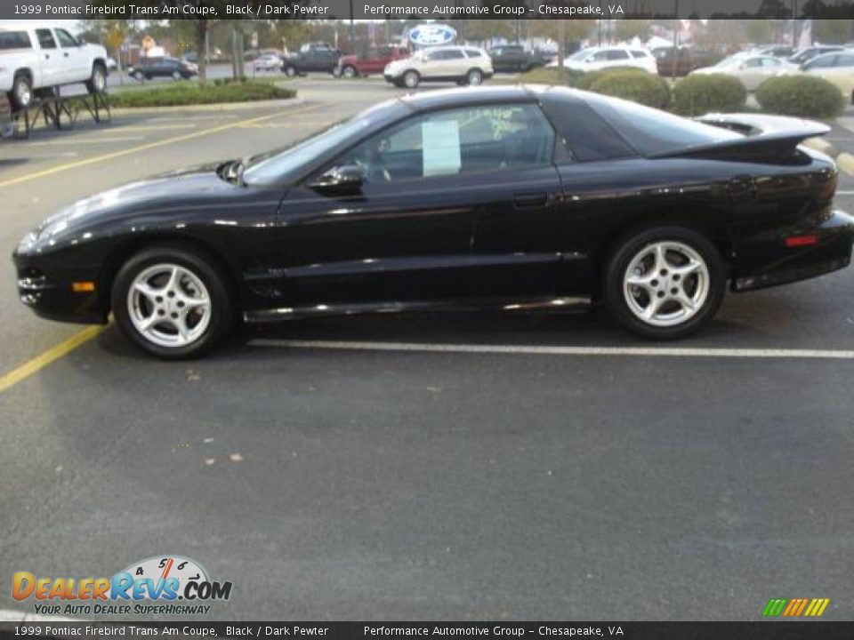 1999 Pontiac Firebird Trans Am Coupe Black / Dark Pewter Photo #2