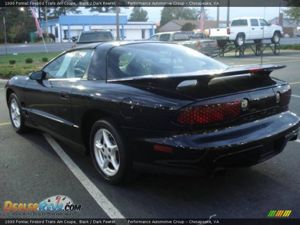 1999 Pontiac Firebird Trans Am Coupe Black / Dark Pewter Photo #3