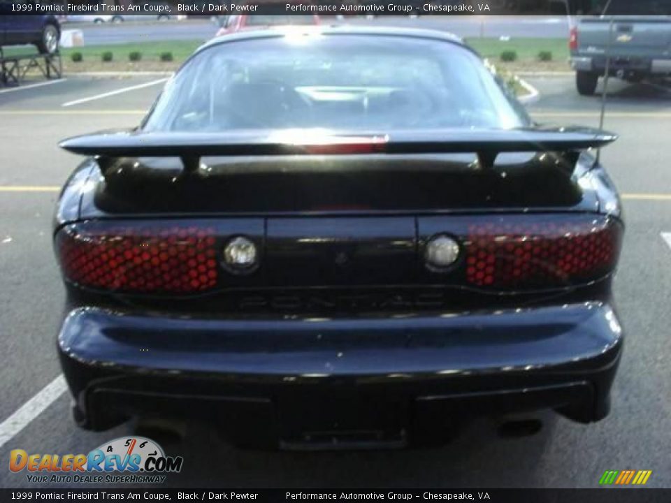 1999 Pontiac Firebird Trans Am Coupe Black / Dark Pewter Photo #4