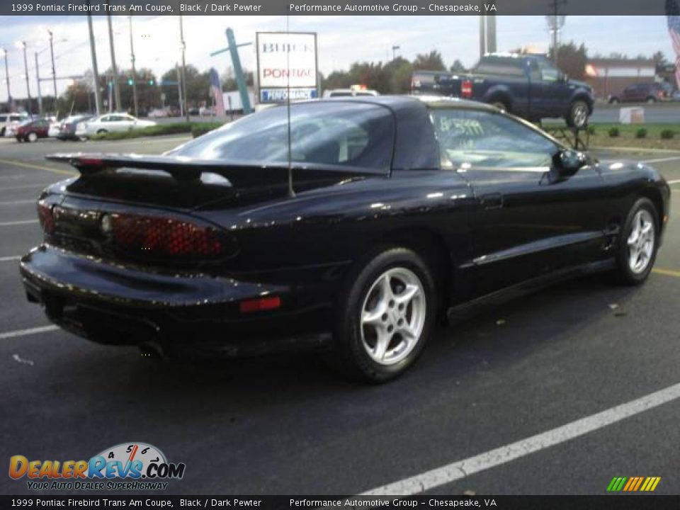 1999 Pontiac Firebird Trans Am Coupe Black / Dark Pewter Photo #5