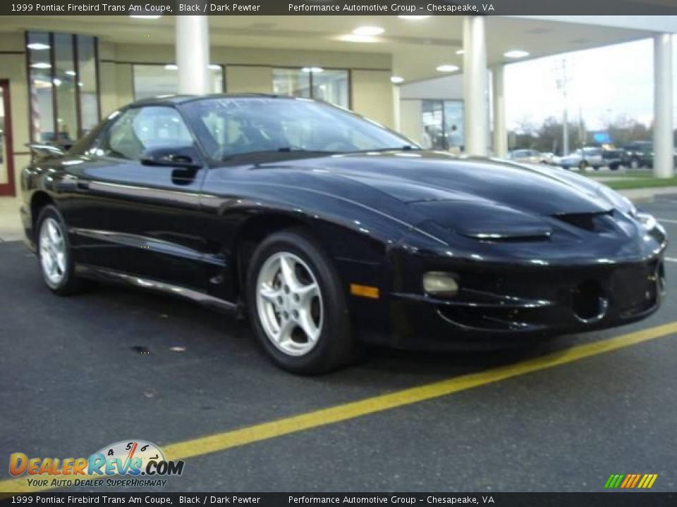 1999 Pontiac Firebird Trans Am Coupe Black / Dark Pewter Photo #7