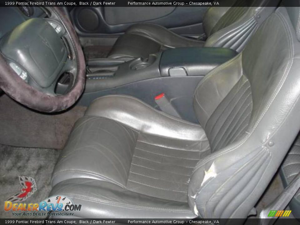 1999 Pontiac Firebird Trans Am Coupe Black / Dark Pewter Photo #10