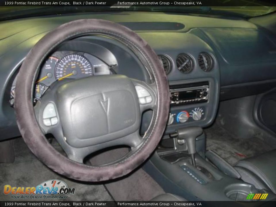 1999 Pontiac Firebird Trans Am Coupe Black / Dark Pewter Photo #12