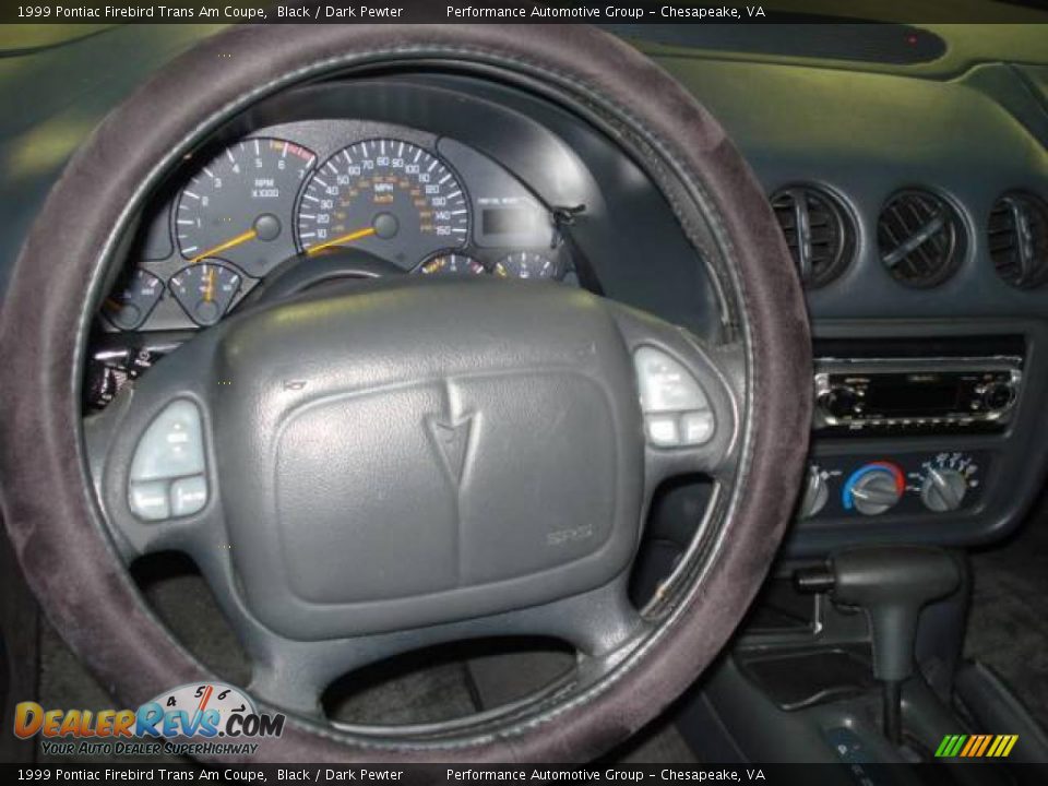 1999 Pontiac Firebird Trans Am Coupe Black / Dark Pewter Photo #13