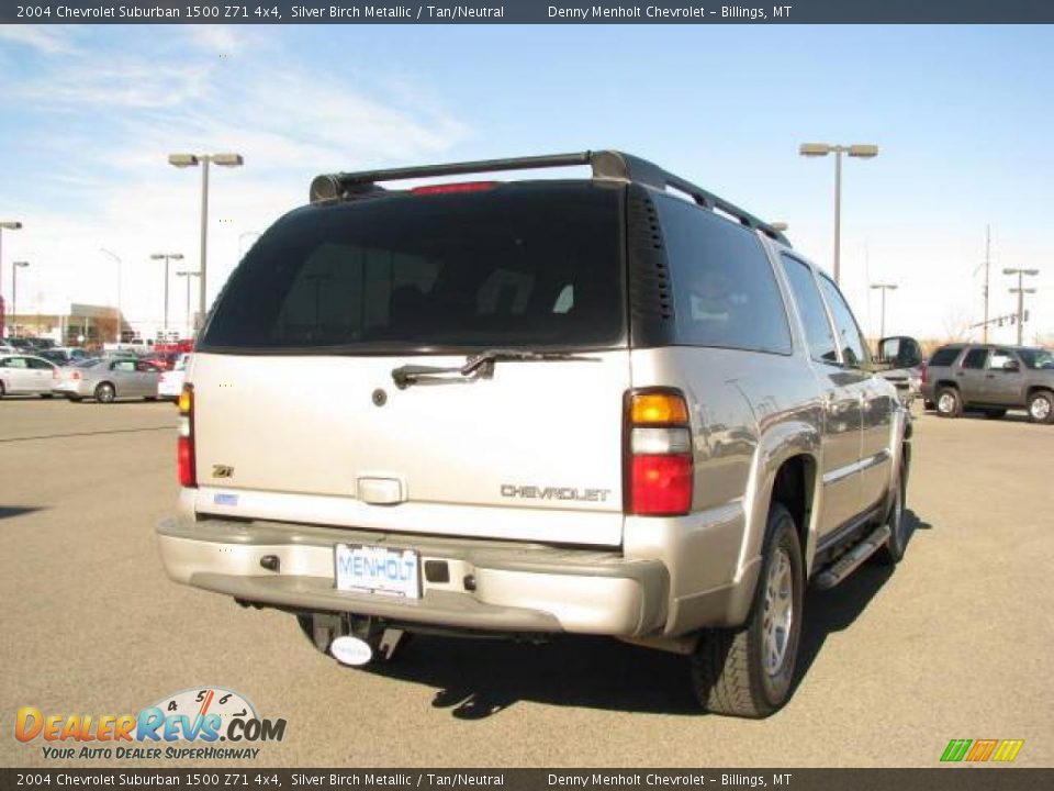 2004 Chevrolet Suburban 1500 Z71 4x4 Silver Birch Metallic / Tan/Neutral Photo #5