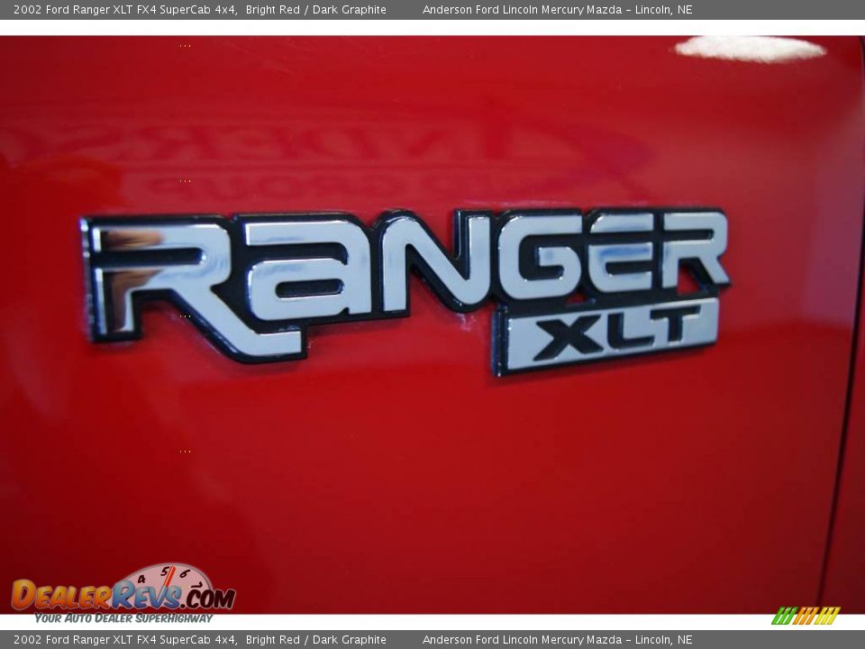 2002 Ford Ranger XLT FX4 SuperCab 4x4 Bright Red / Dark Graphite Photo #14