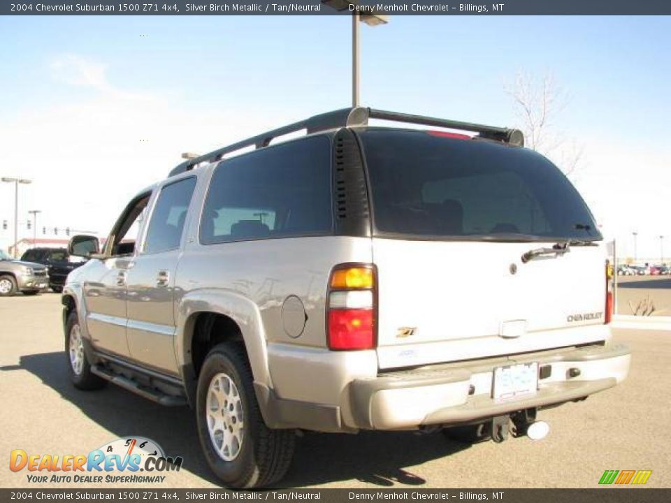 2004 Chevrolet Suburban 1500 Z71 4x4 Silver Birch Metallic / Tan/Neutral Photo #6