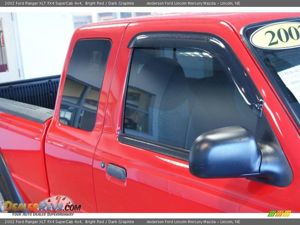 2002 Ford Ranger XLT FX4 SuperCab 4x4 Bright Red / Dark Graphite Photo #18