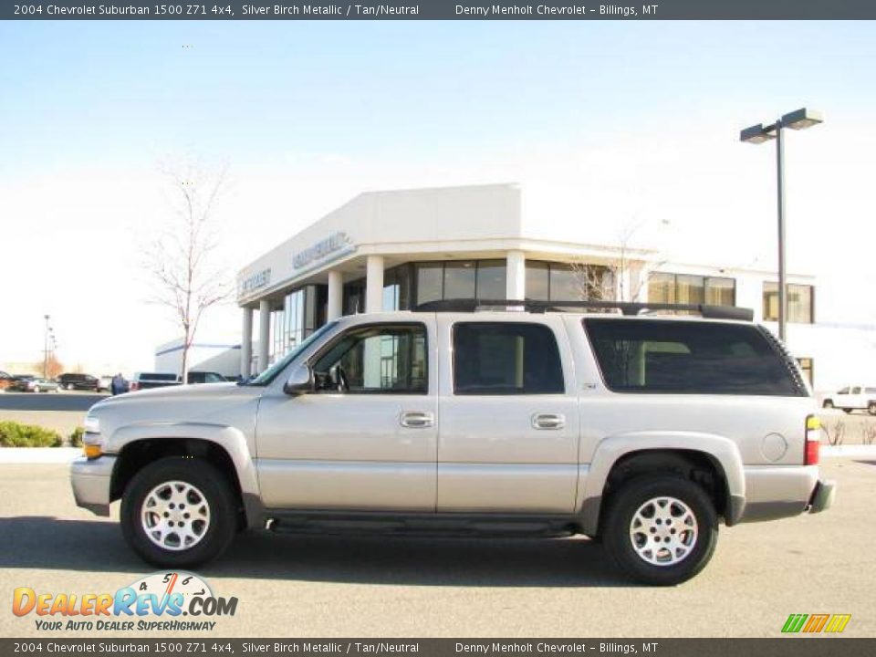 2004 Chevrolet Suburban 1500 Z71 4x4 Silver Birch Metallic / Tan/Neutral Photo #1