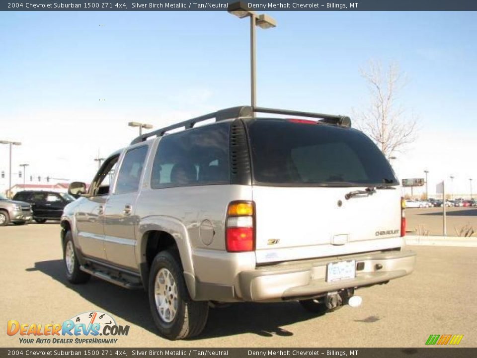 2004 Chevrolet Suburban 1500 Z71 4x4 Silver Birch Metallic / Tan/Neutral Photo #6