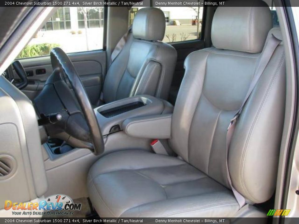 2004 Chevrolet Suburban 1500 Z71 4x4 Silver Birch Metallic / Tan/Neutral Photo #11