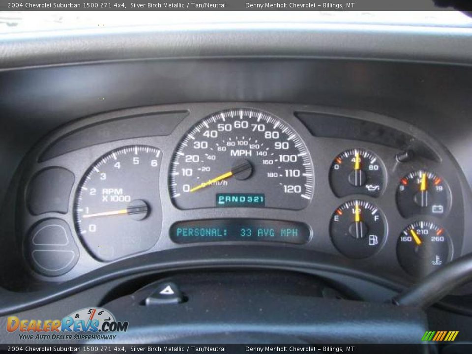 2004 Chevrolet Suburban 1500 Z71 4x4 Silver Birch Metallic / Tan/Neutral Photo #14