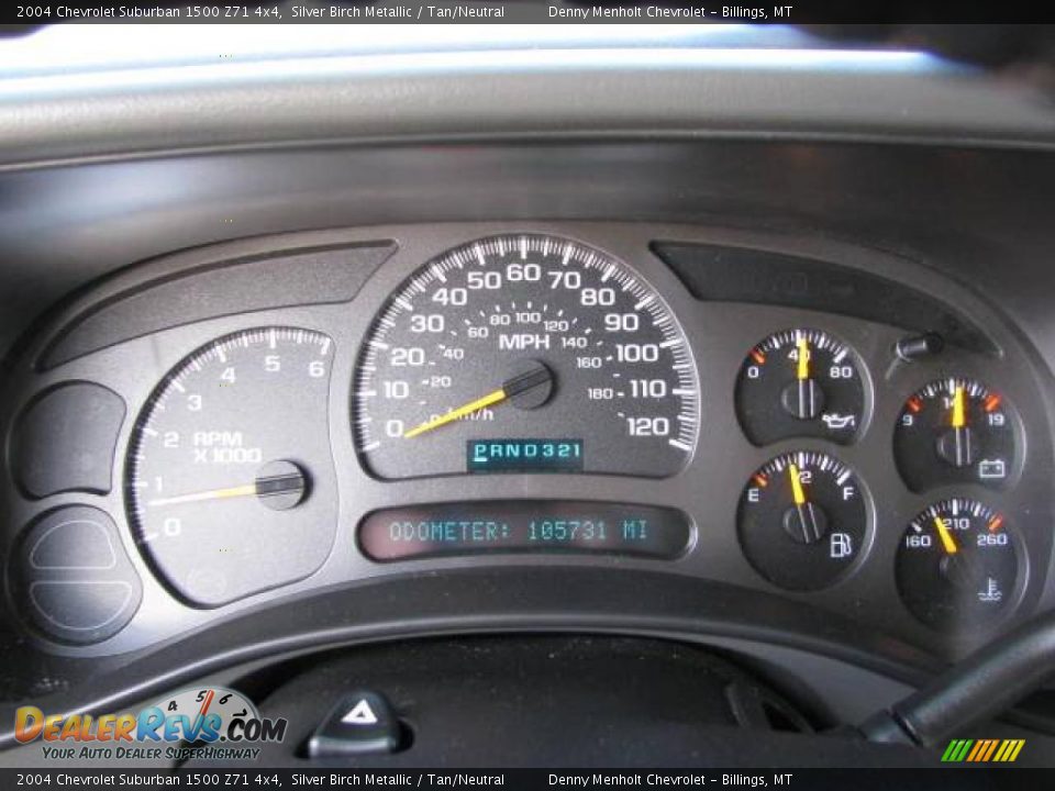 2004 Chevrolet Suburban 1500 Z71 4x4 Silver Birch Metallic / Tan/Neutral Photo #16