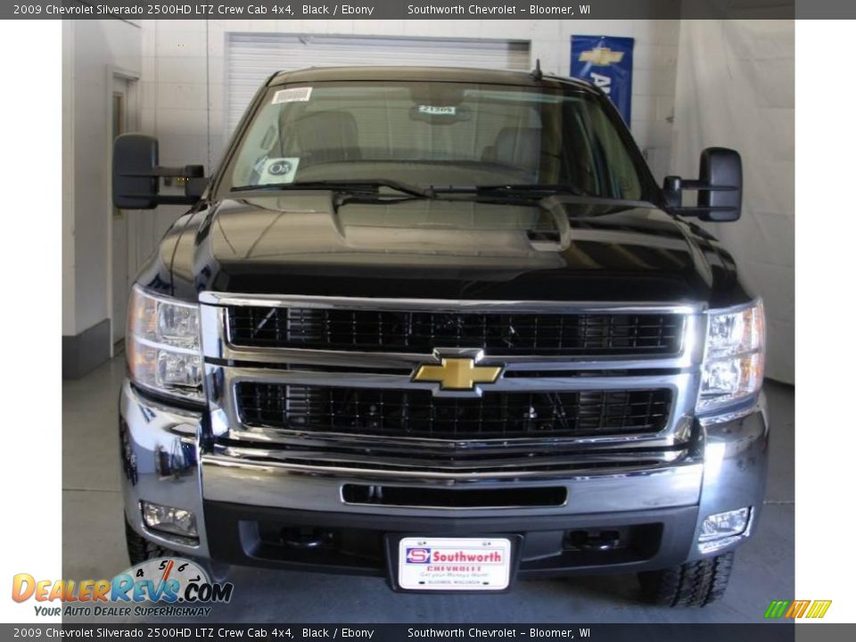 2009 Chevrolet Silverado 2500HD LTZ Crew Cab 4x4 Black / Ebony Photo #2