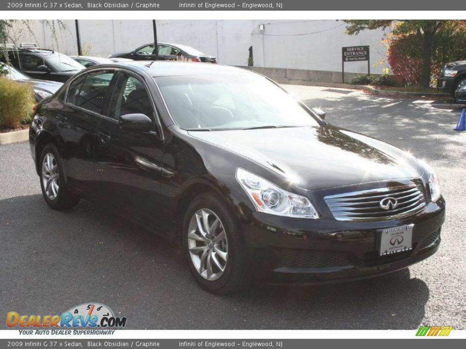 2009 Infiniti G 37 x Sedan Black Obsidian / Graphite Photo #3