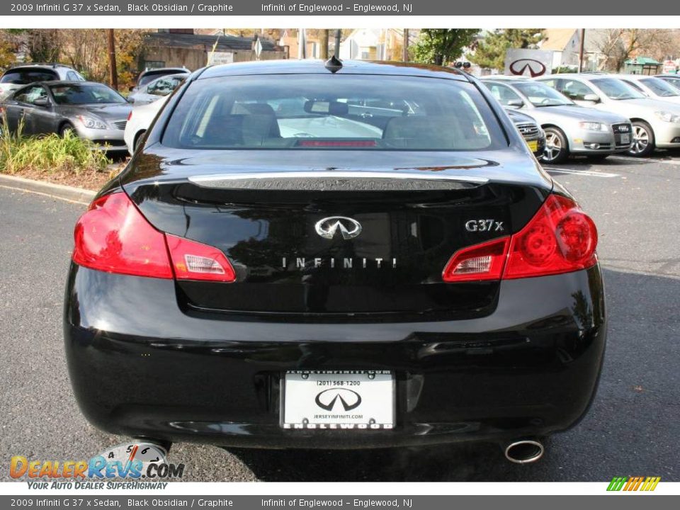 2009 Infiniti G 37 x Sedan Black Obsidian / Graphite Photo #6