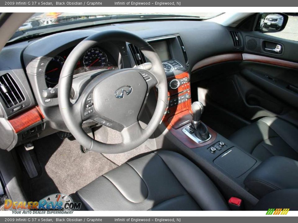 2009 Infiniti G 37 x Sedan Black Obsidian / Graphite Photo #10