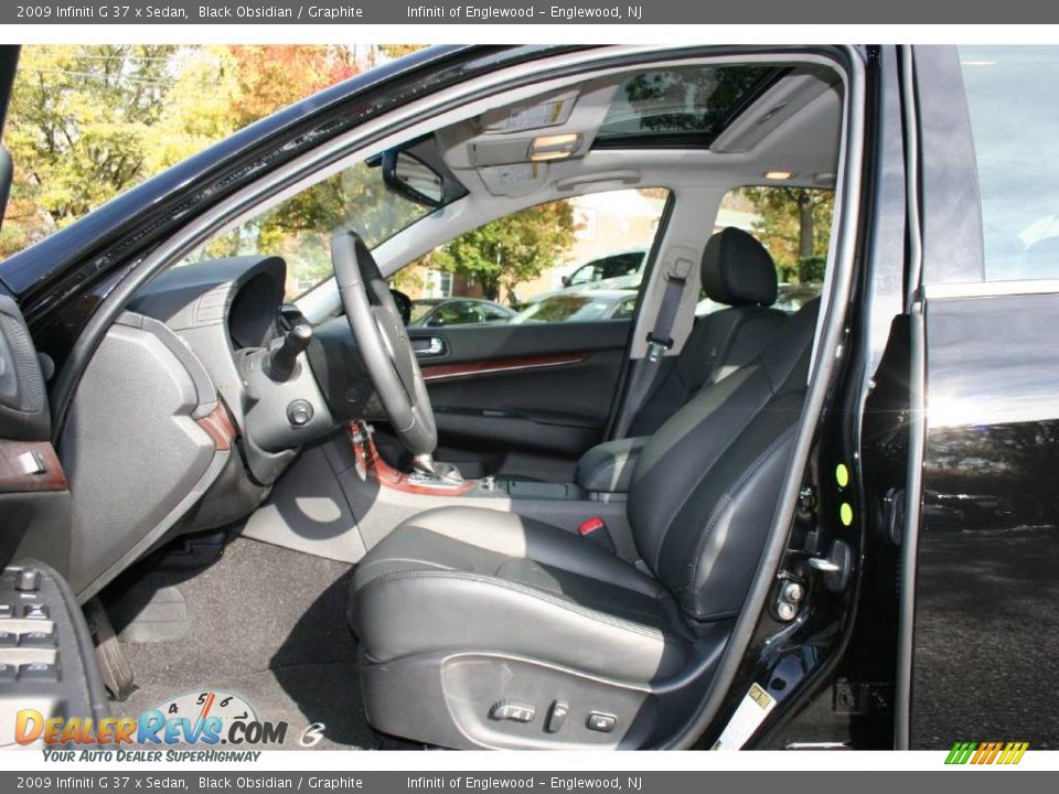 2009 Infiniti G 37 x Sedan Black Obsidian / Graphite Photo #12