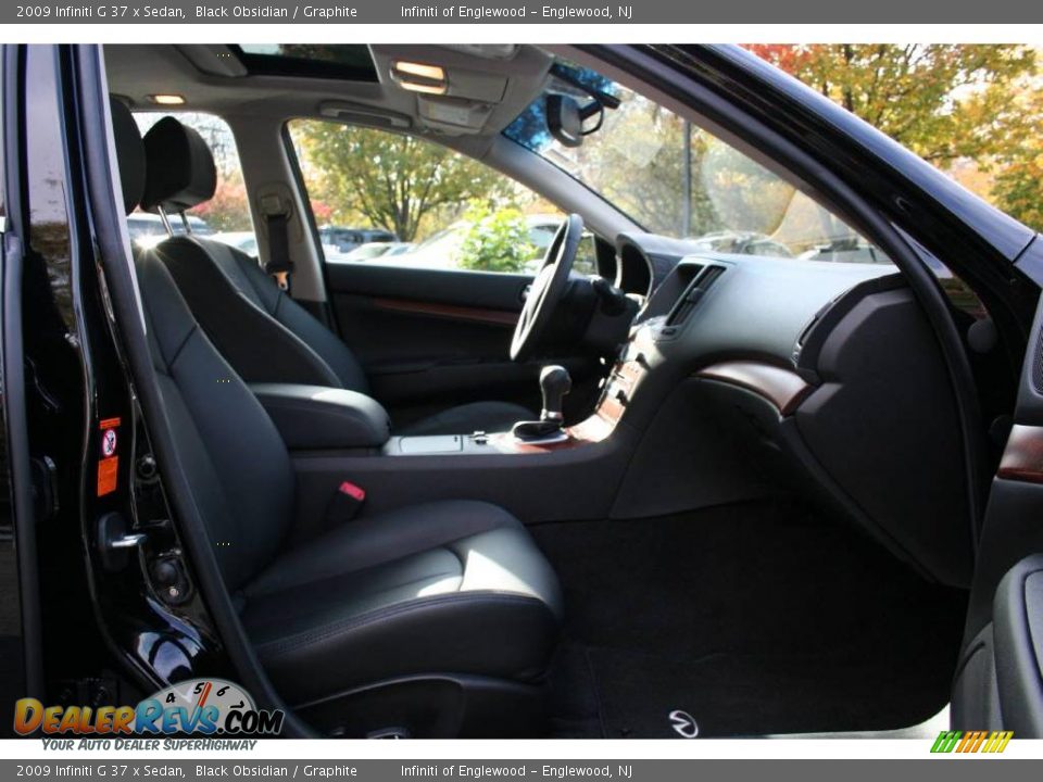 2009 Infiniti G 37 x Sedan Black Obsidian / Graphite Photo #27