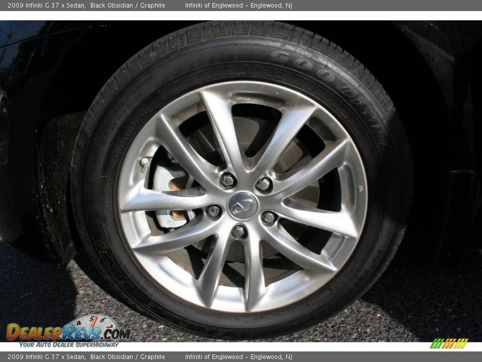 2009 Infiniti G 37 x Sedan Black Obsidian / Graphite Photo #30
