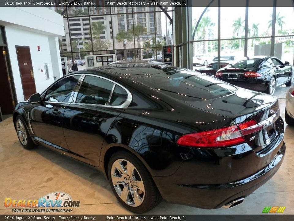 2010 Jaguar XF Sport Sedan Ebony Black / Barley Photo #4