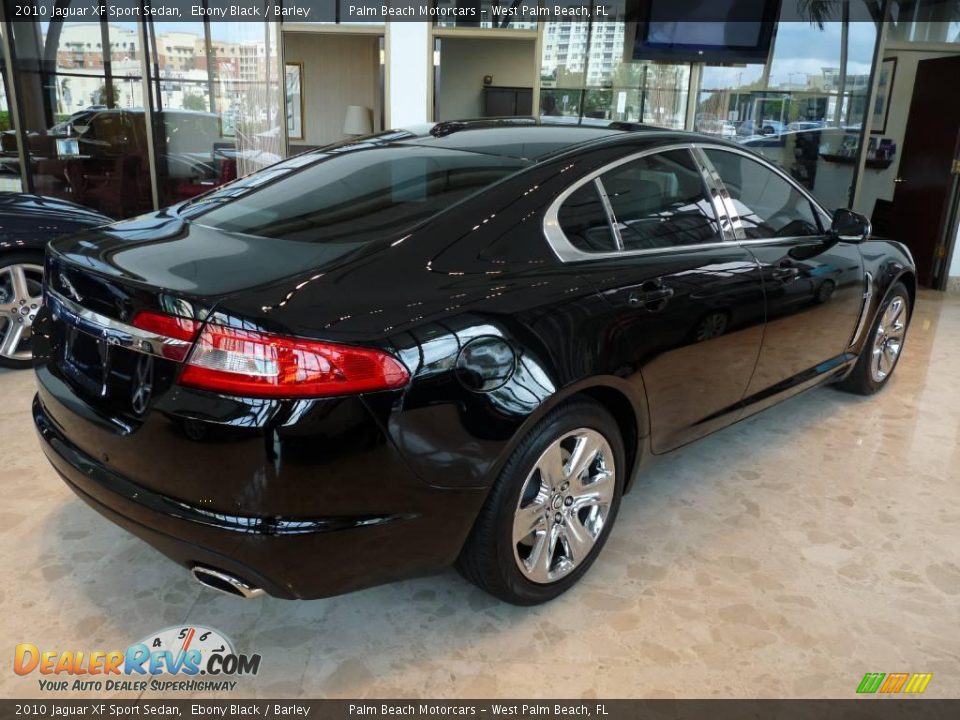 2010 Jaguar XF Sport Sedan Ebony Black / Barley Photo #5