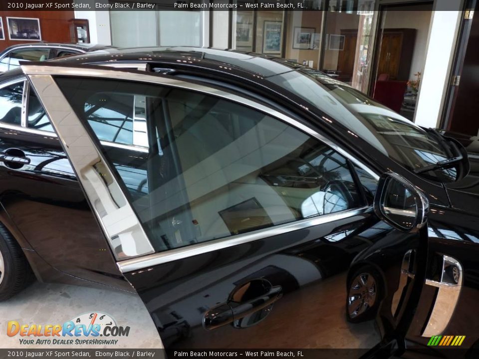2010 Jaguar XF Sport Sedan Ebony Black / Barley Photo #9