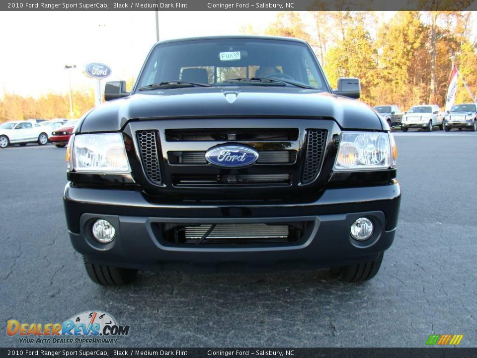 2010 Ford Ranger Sport SuperCab Black / Medium Dark Flint Photo #7