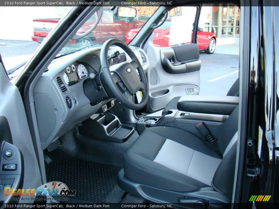 2010 Ford Ranger Sport SuperCab Black / Medium Dark Flint Photo #8