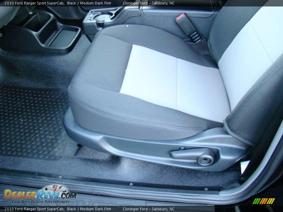 2010 Ford Ranger Sport SuperCab Black / Medium Dark Flint Photo #16