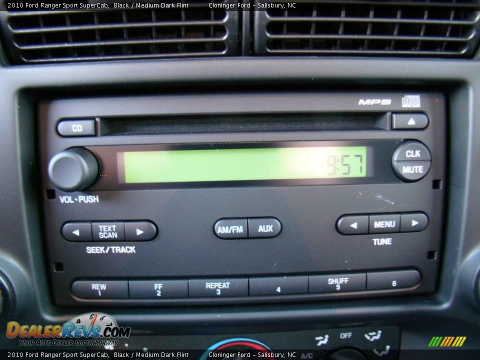 2010 Ford Ranger Sport SuperCab Black / Medium Dark Flint Photo #19