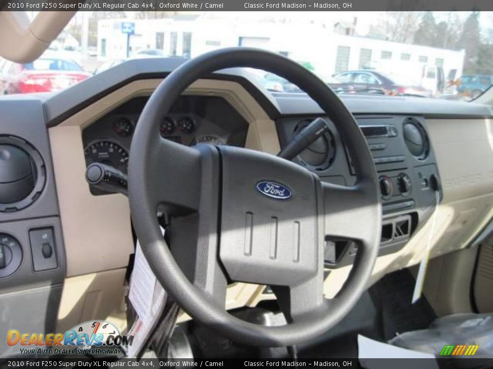 2010 Ford F250 Super Duty XL Regular Cab 4x4 Oxford White / Camel Photo #9