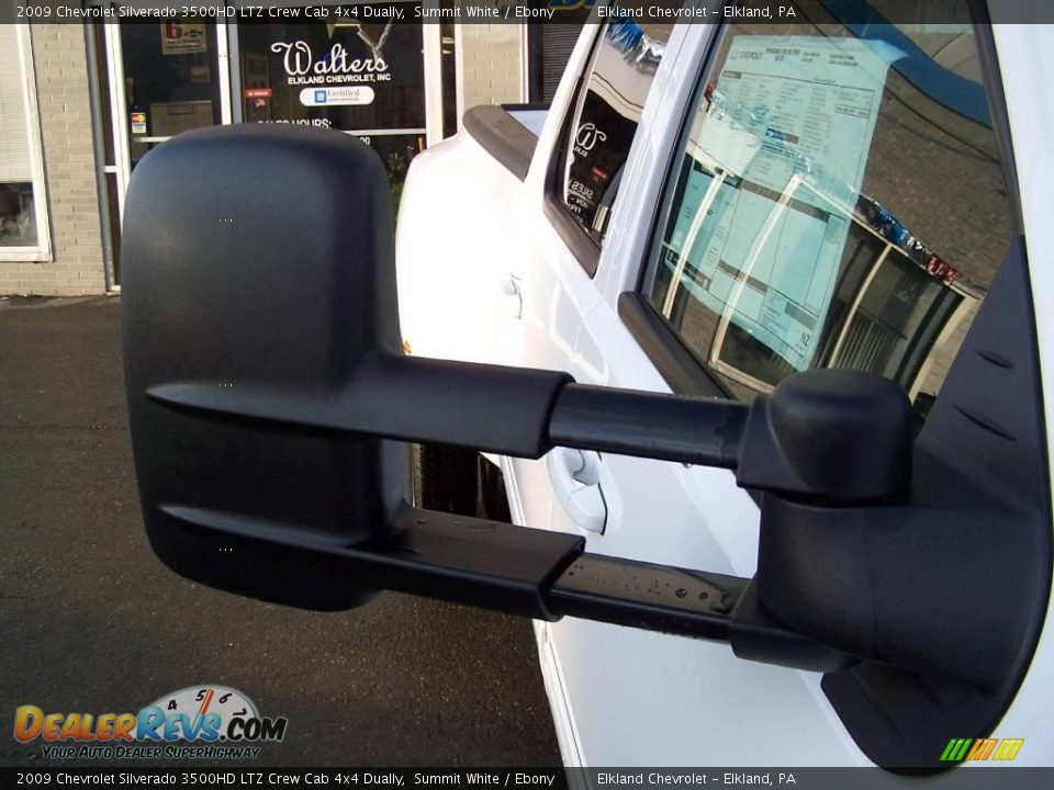 2009 Chevrolet Silverado 3500HD LTZ Crew Cab 4x4 Dually Summit White / Ebony Photo #12