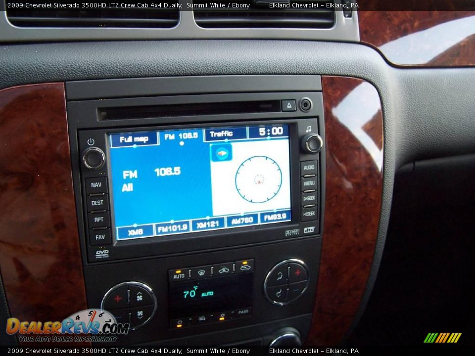 2009 Chevrolet Silverado 3500HD LTZ Crew Cab 4x4 Dually Summit White / Ebony Photo #22