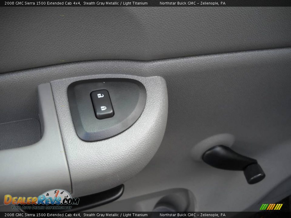 2008 GMC Sierra 1500 Extended Cab 4x4 Stealth Gray Metallic / Light Titanium Photo #17