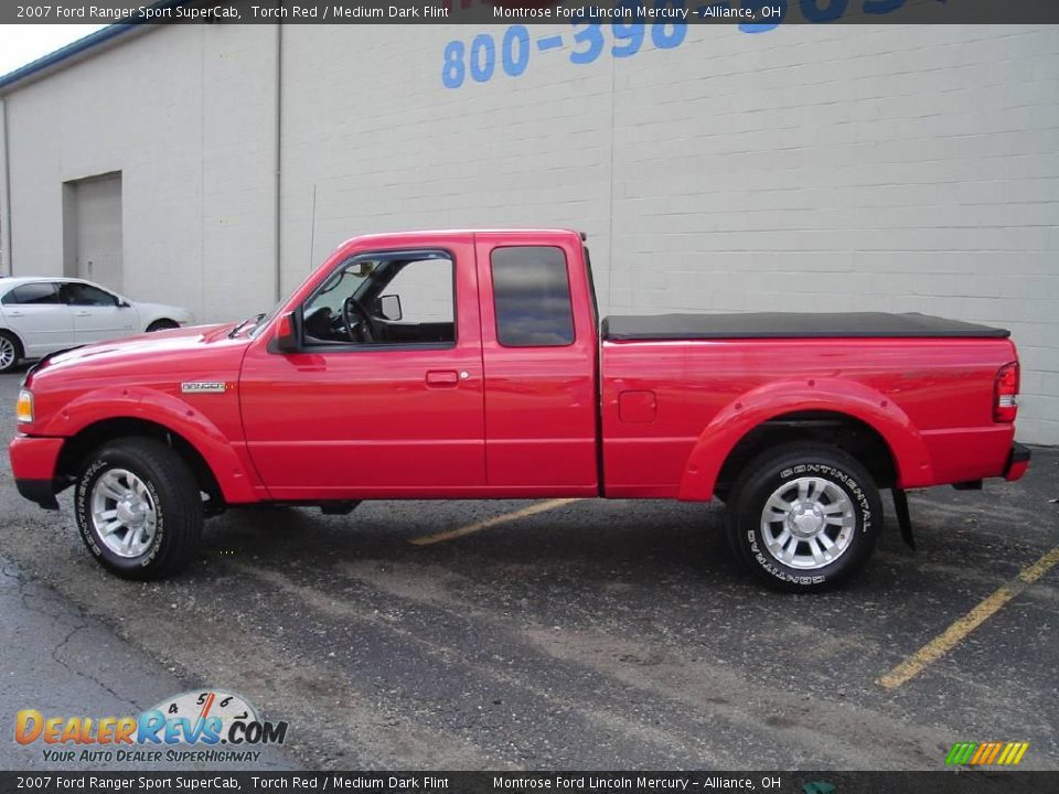 2007 Ford Ranger Sport SuperCab Torch Red / Medium Dark Flint Photo #2