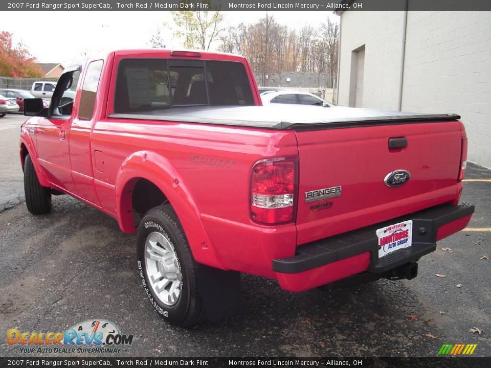 2007 Ford Ranger Sport SuperCab Torch Red / Medium Dark Flint Photo #3