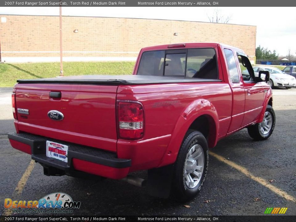 2007 Ford Ranger Sport SuperCab Torch Red / Medium Dark Flint Photo #5
