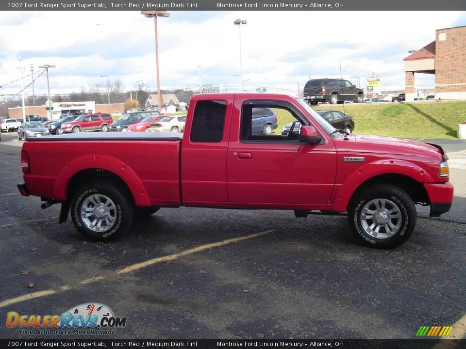 2007 Ford Ranger Sport SuperCab Torch Red / Medium Dark Flint Photo #6