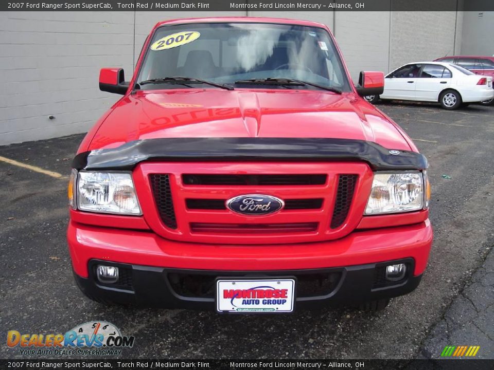 2007 Ford Ranger Sport SuperCab Torch Red / Medium Dark Flint Photo #8