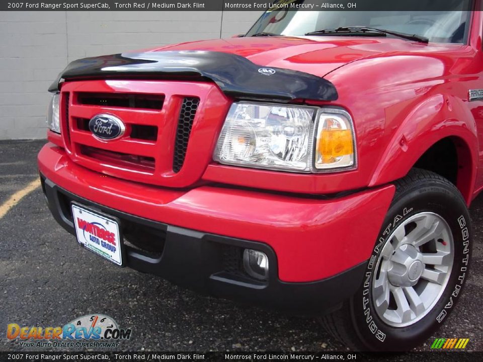 2007 Ford Ranger Sport SuperCab Torch Red / Medium Dark Flint Photo #9