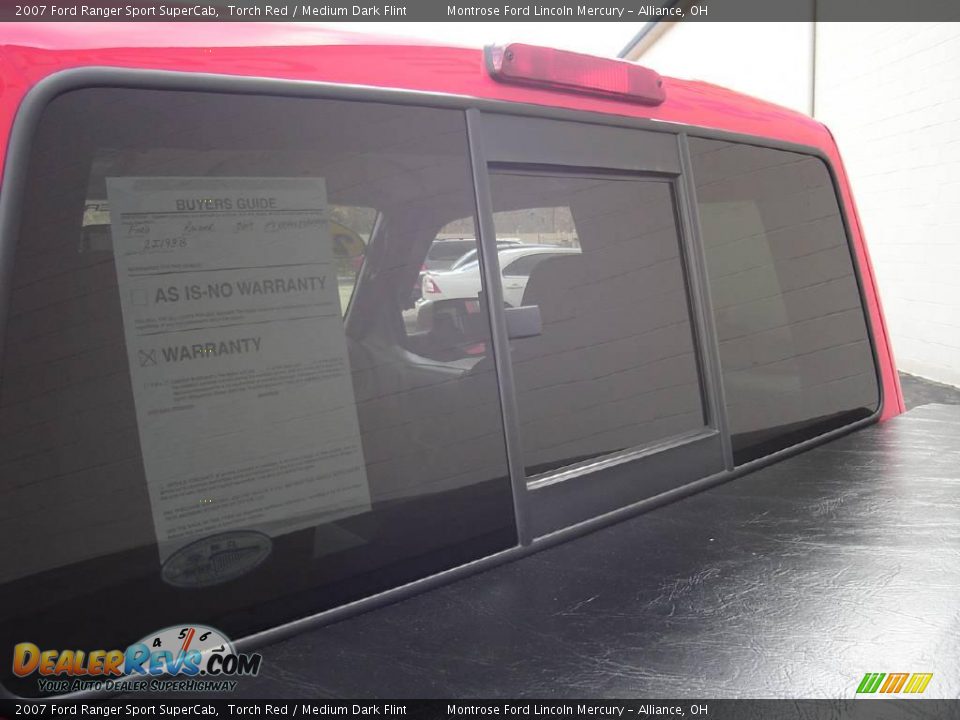 2007 Ford Ranger Sport SuperCab Torch Red / Medium Dark Flint Photo #12