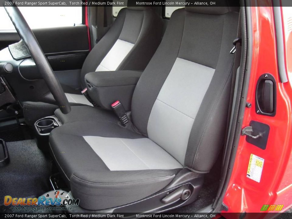 2007 Ford Ranger Sport SuperCab Torch Red / Medium Dark Flint Photo #16