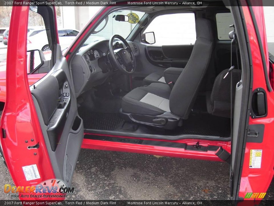 2007 Ford Ranger Sport SuperCab Torch Red / Medium Dark Flint Photo #23