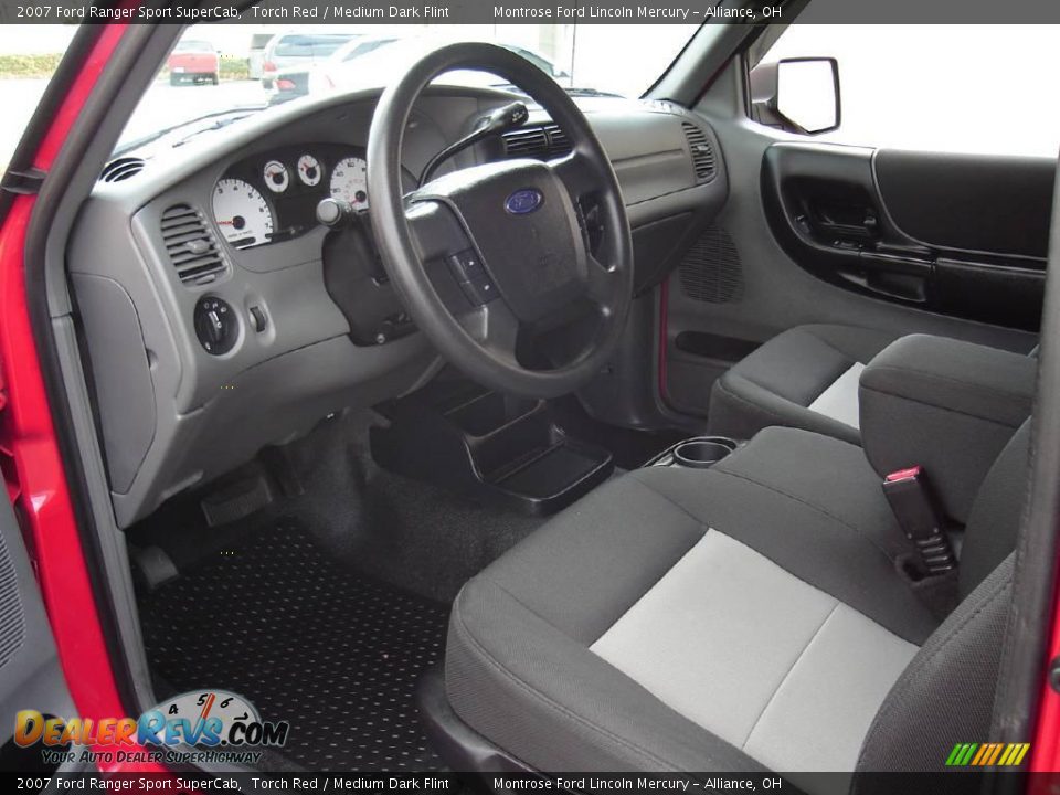 2007 Ford Ranger Sport SuperCab Torch Red / Medium Dark Flint Photo #26